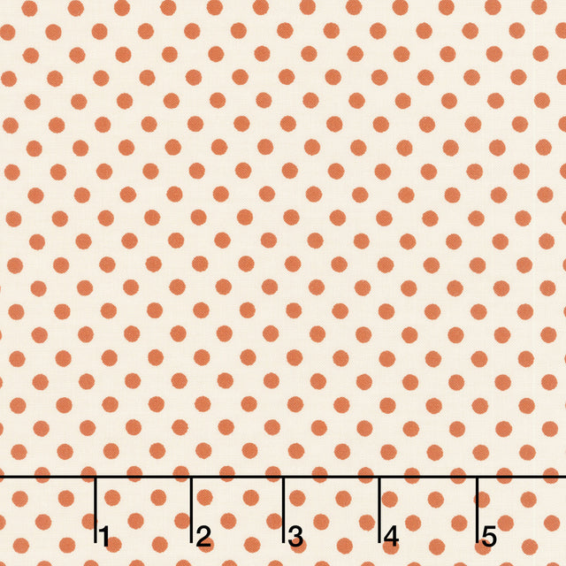 Creating Memories - Autumn - Woven Polkadot Ginger Yardage Primary Image