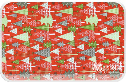 A Merry Little Christmas - Trees Red Yardage