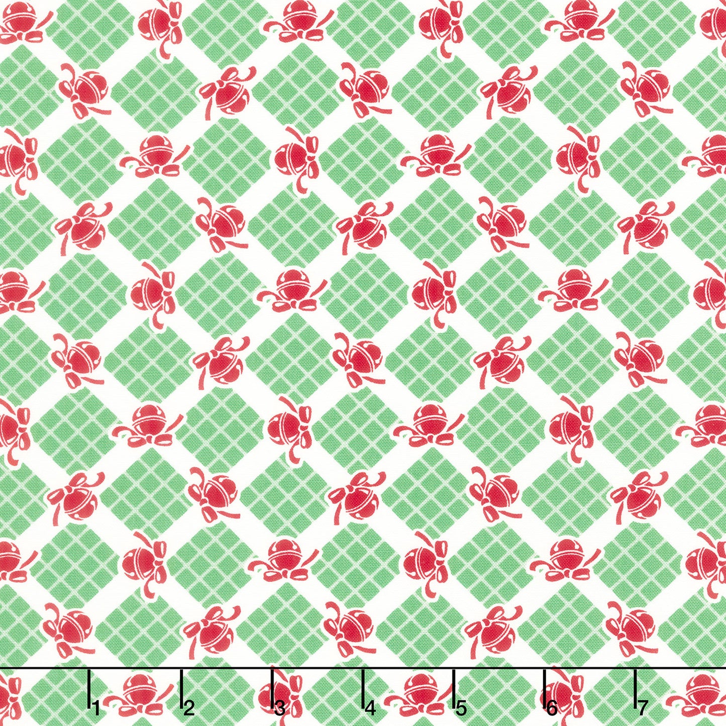 Kitty Christmas - Bells Holly Yardage Primary Image