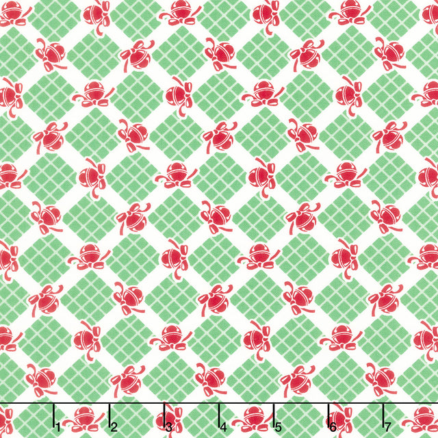 Kitty Christmas - Bells Holly Yardage Primary Image