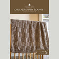 Checkers Baby Blanket Printed Knitting Pattern