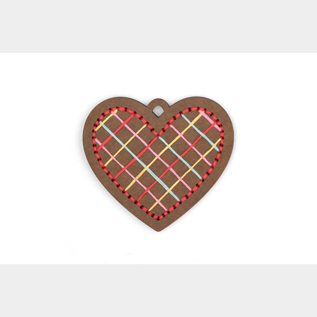 Gingerbread Heart Stitched Ornament Kit Primary Image