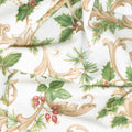 Winter In The Pines - Magic Scroll Pine Cream Metallic Yardage