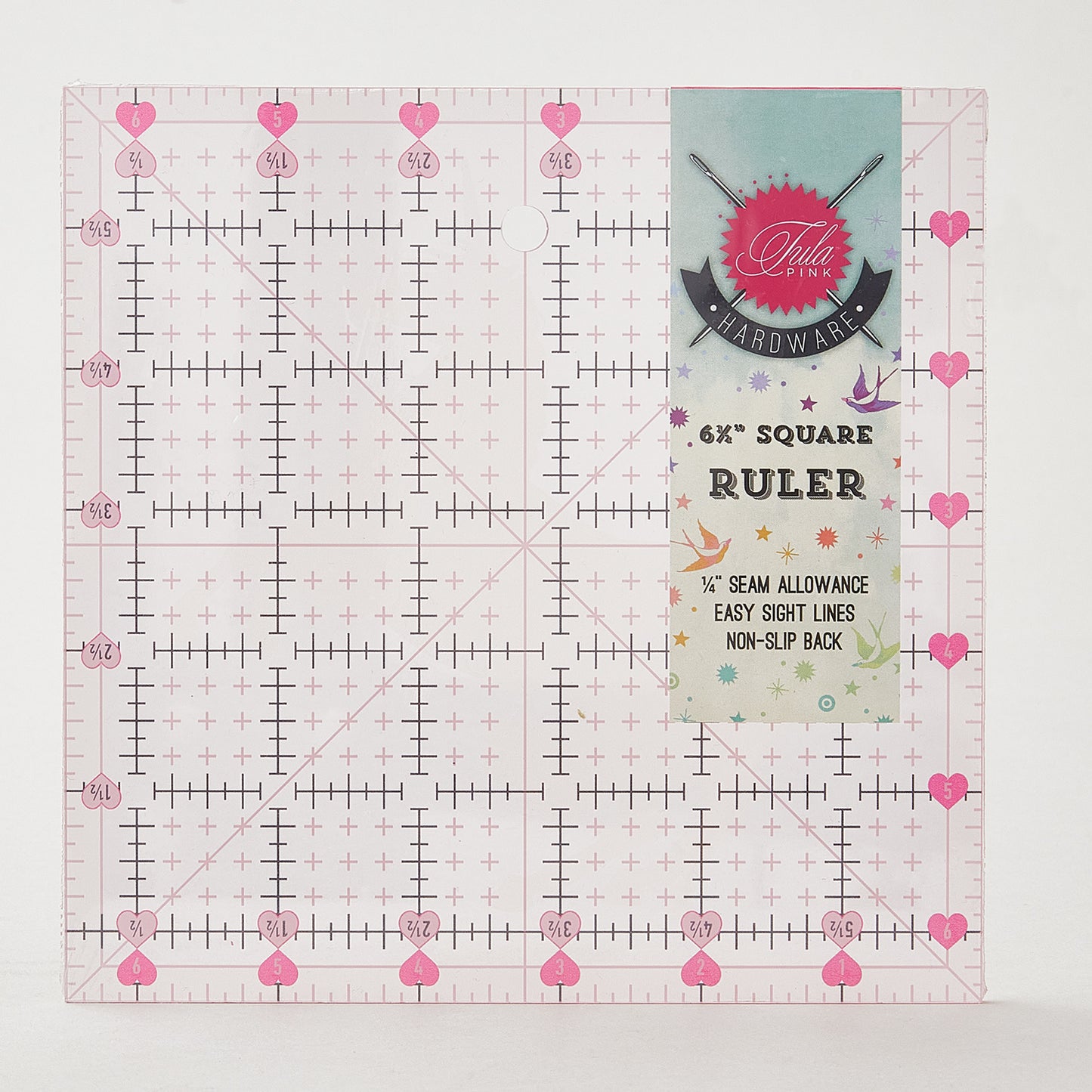 Tula Pink 6.5" x 6.5" Non Slip Unicorn Ruler Alternative View #1