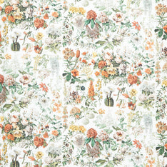 Eclectic Elements - Palette Orange Botanical Orange Yardage