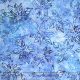 Artisan Batiks - Noel 4 Poinsettia Glacier Metallic Yardage