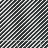 Coffee Life - Diagonal Stripe White Black Yardage Primary Image