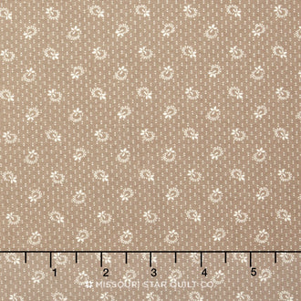 Belcourt - Ditzy Print Tan Yardage