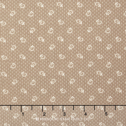 Belcourt - Ditzy Print Tan Yardage