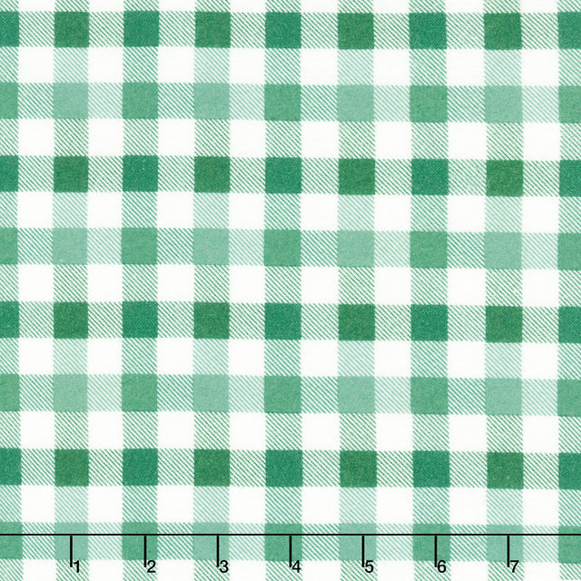 Old Fashioned Christmas (Riley Blake) - Check Green Yardage Primary Image