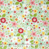 Garden Girl - Floral Mint Yardage