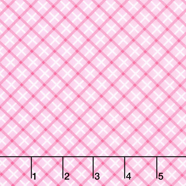 Bundle of Joy - Plaid Pink Yardage Primary Image