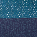 Celebrating 50 Years of Moda - Four In One Blender Print Prussian Blue Yardage