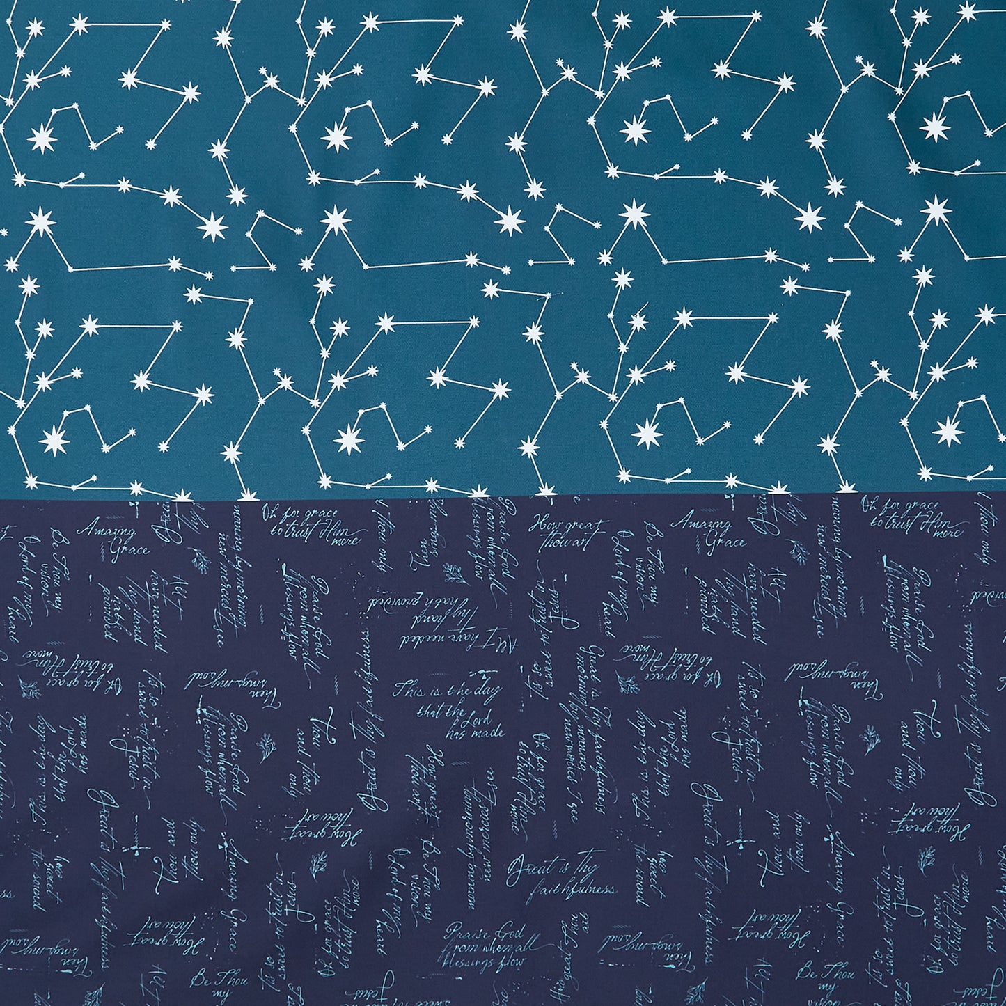 Celebrating 50 Years of Moda - Four In One Blender Print Prussian Blue Yardage