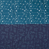 Celebrating 50 Years of Moda - Four In One Blender Print Prussian Blue Yardage