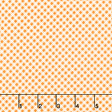 Playtime Flannel - Bias Gingham Orange Yardage Primary Image