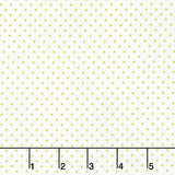 Swiss Dot - Swiss Dot Lime on White Yardage