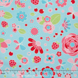 Flutterberry - Main Blue Yardage