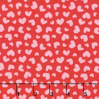 Butterflies and Berries - Butterflies Hearts Hot Pink Yardage