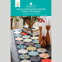 Half-Hexagon Stars Table Runner Pattern by Missouri Star