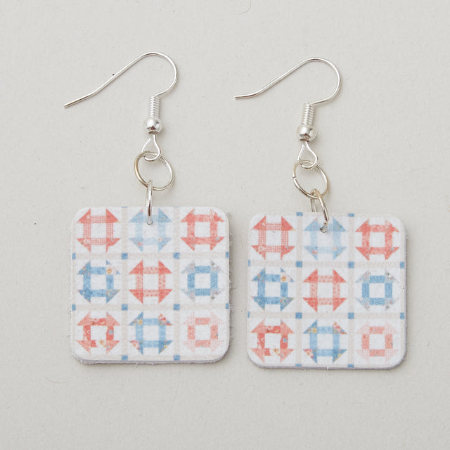 Leather Earrings - Countryside Primary Image