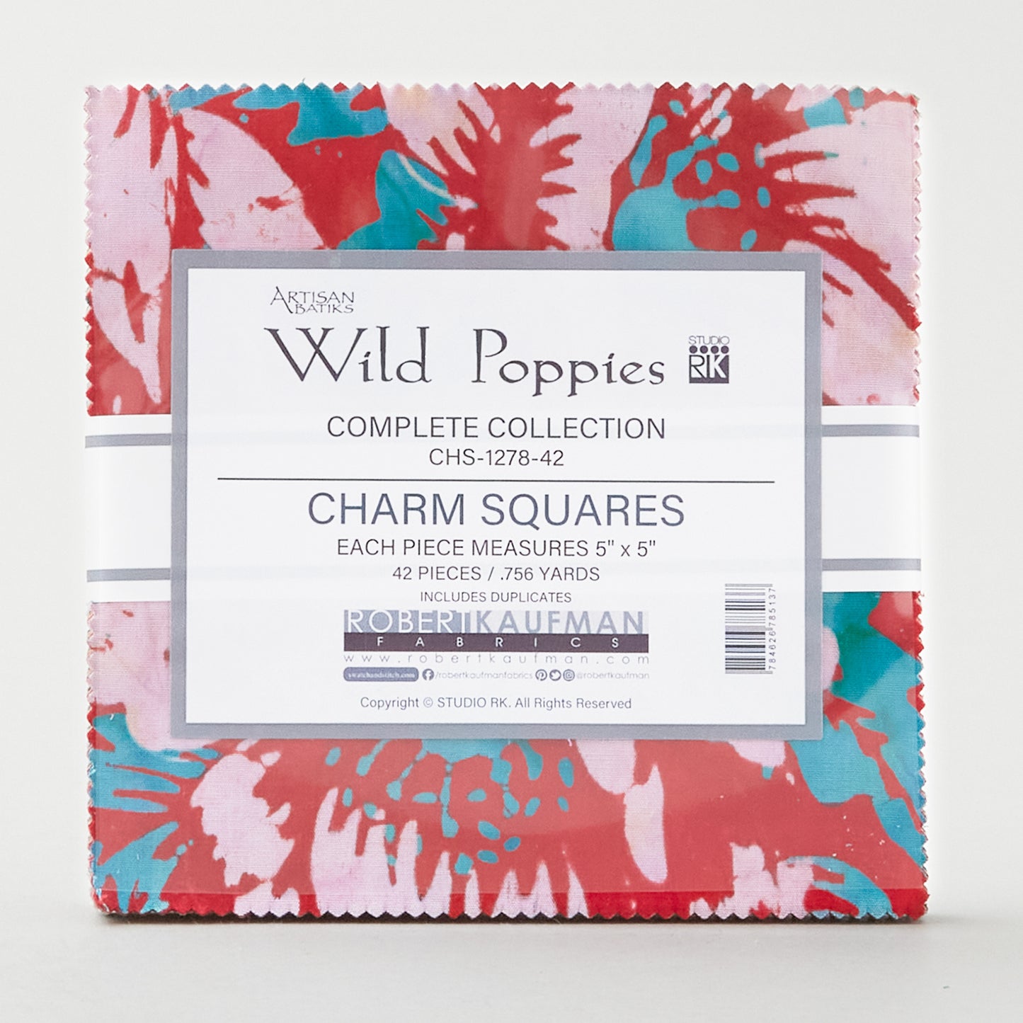 Artisan Batiks - Wild Poppies Charm Pack