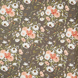 Farmstead - Farm Fresh Flowers Charcoal Yardage