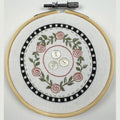 Rose Wreath Hoop Embroidery Kit