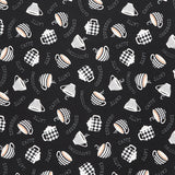 Coffee Life - Cup Toss Black Yardage Primary Image