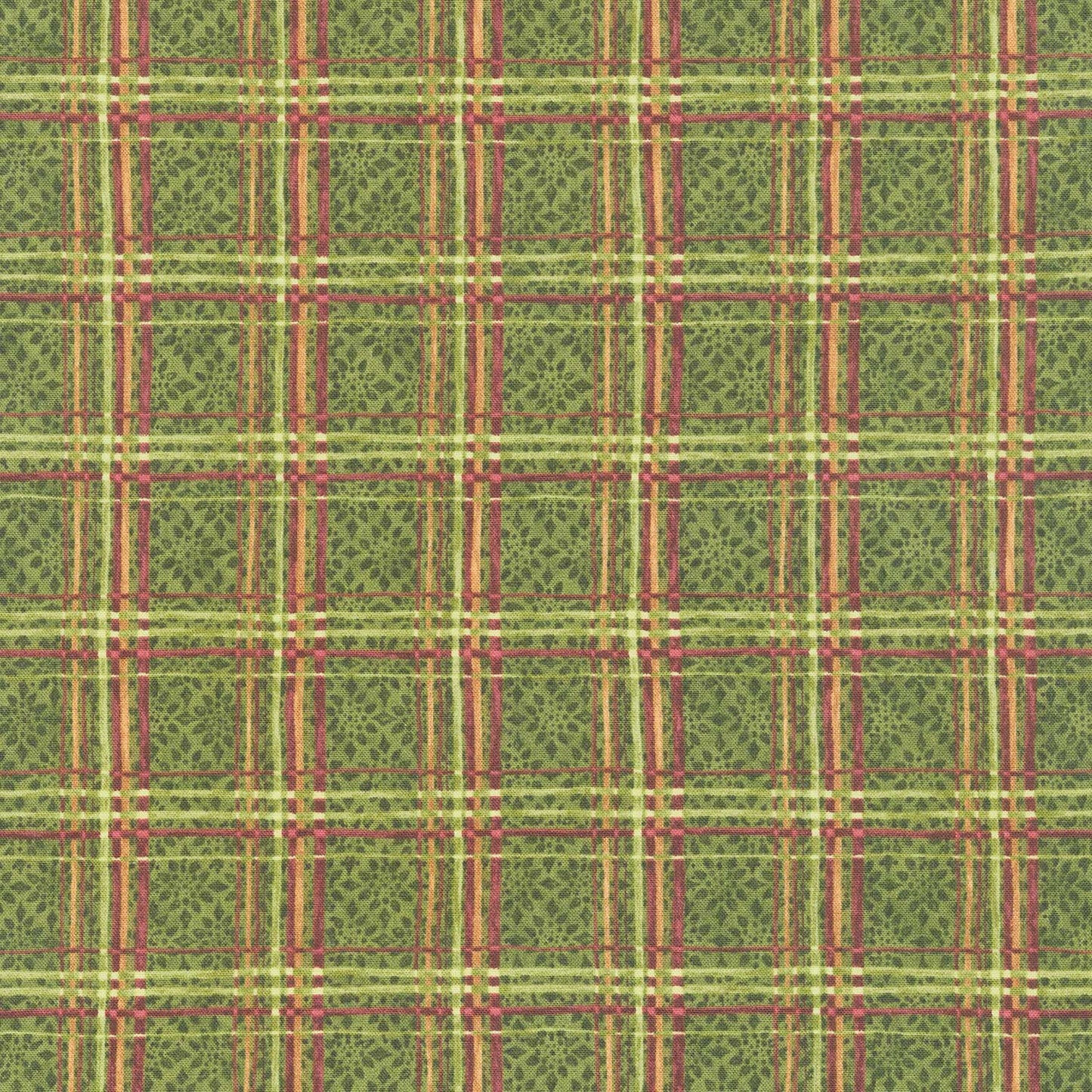 Star Of Wonder, Star Of Light - Plaid Green Yardage Primary Image