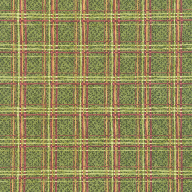 Star Of Wonder, Star Of Light - Plaid Green Yardage Primary Image