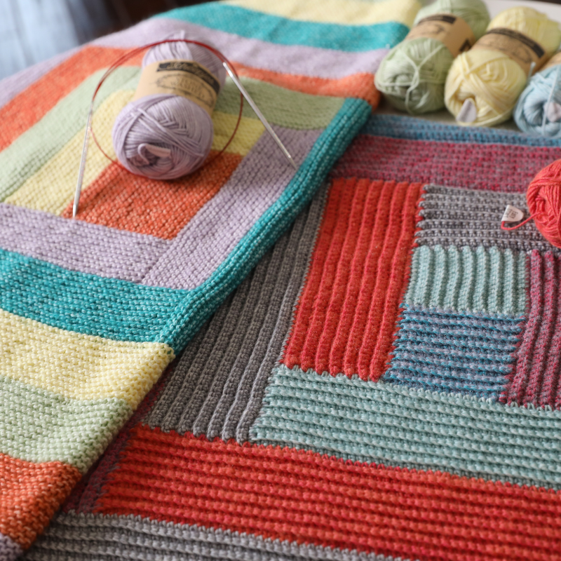 Log Cabin Blanket Printed Crochet Pattern Alternative View #3