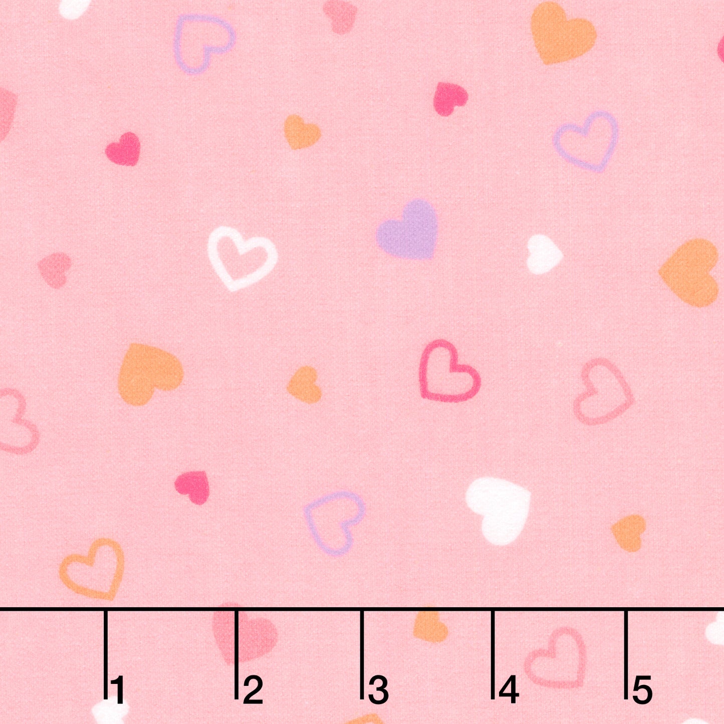 Cozy Cotton Flannels - Hearts Rose Yardage