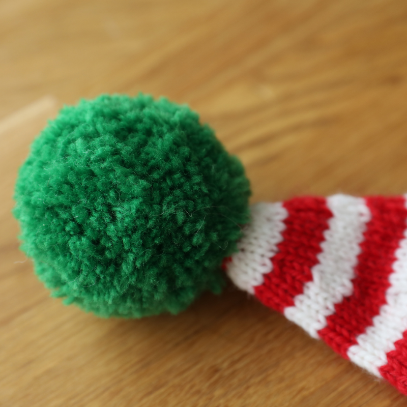 One Big Happy Santa and Elf Hat Printed Knitting Pattern Alternative View #2