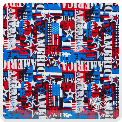 Celebrate - All American Red/White/Blue Glitter Yardage