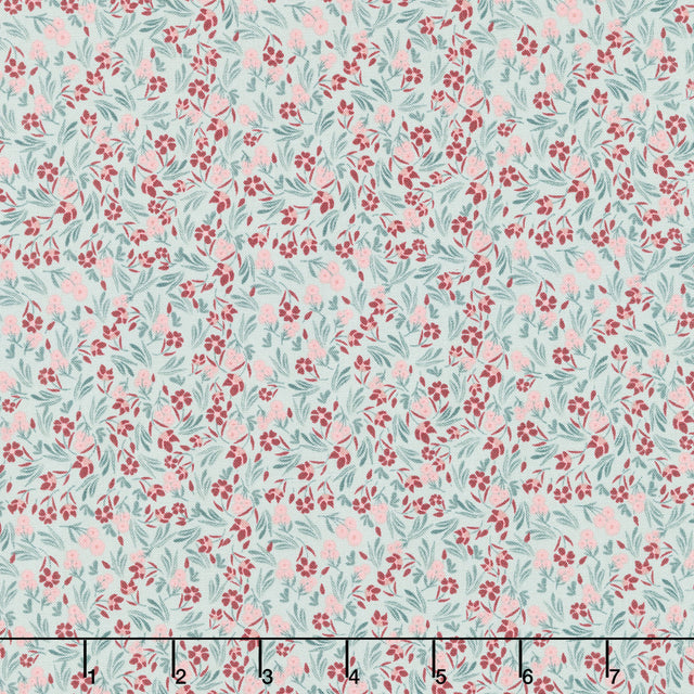 A Walk on the Prairie - Ditsy Sage Gray Yardage Primary Image