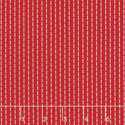 So Ruby - Stripe Red Yardage