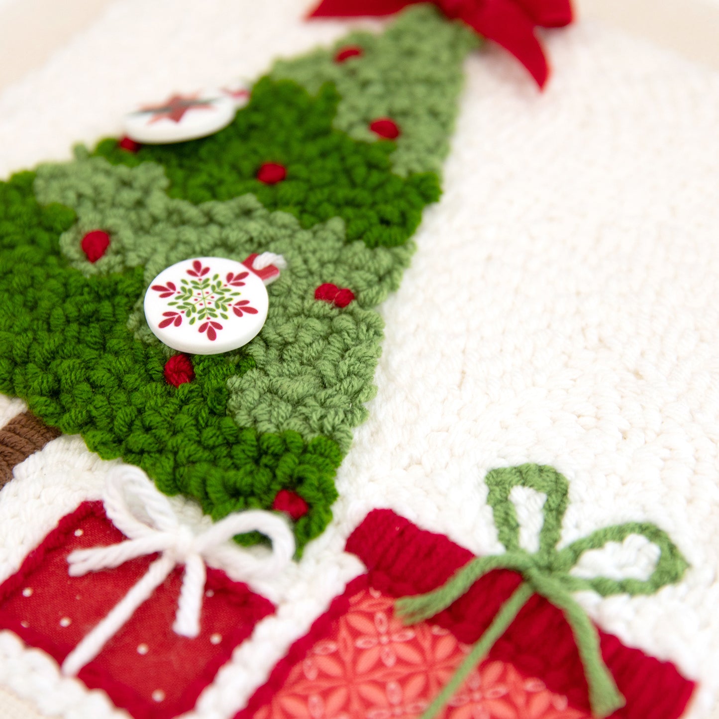 Christmas Morning Punch Needle Embroidery Frame Kit