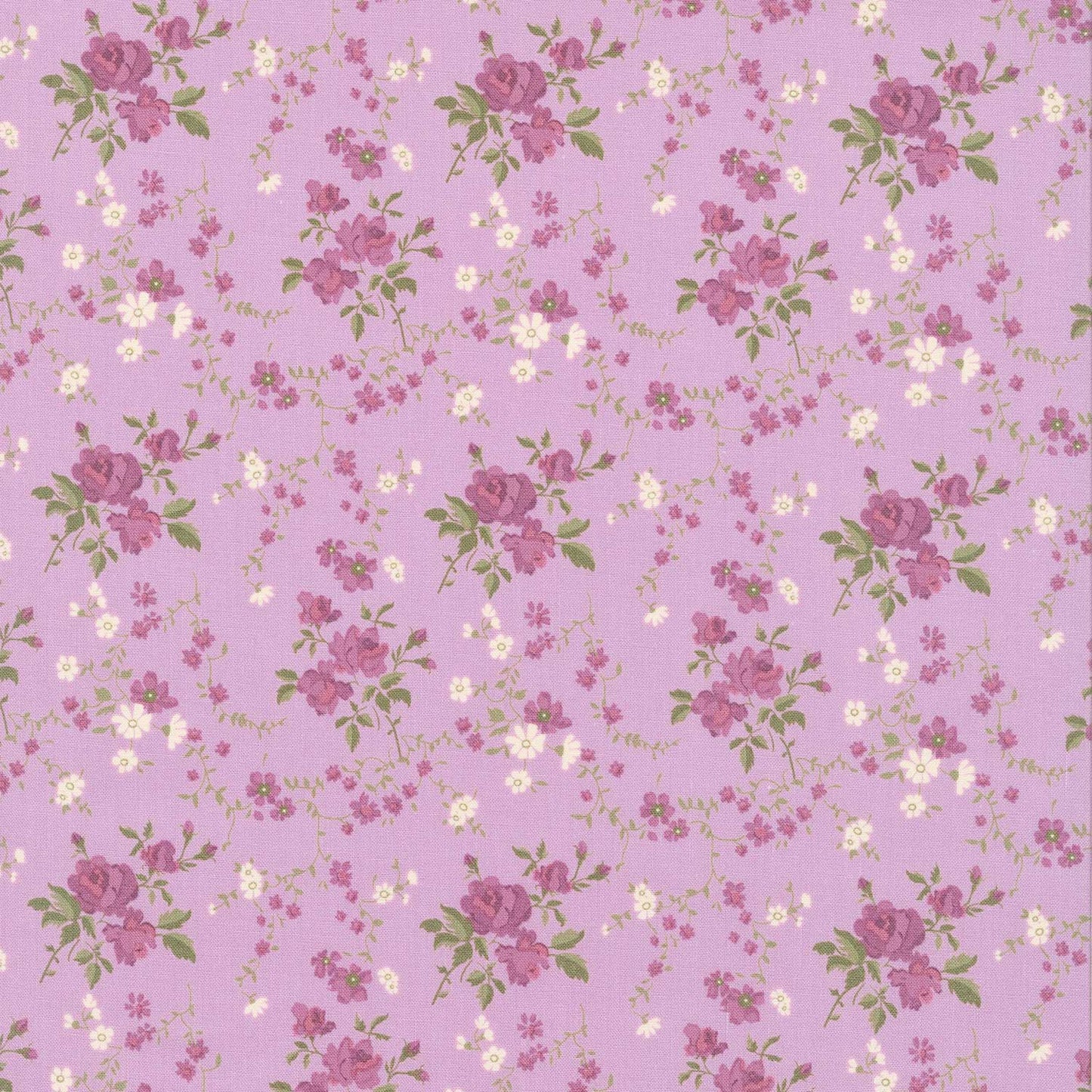 Anne of Green Gables - Floral Vine Violet Yardage Primary Image