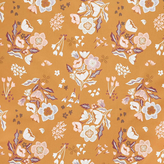 Folk and Lore - Garden Tales Caramel Yardage Primary Image