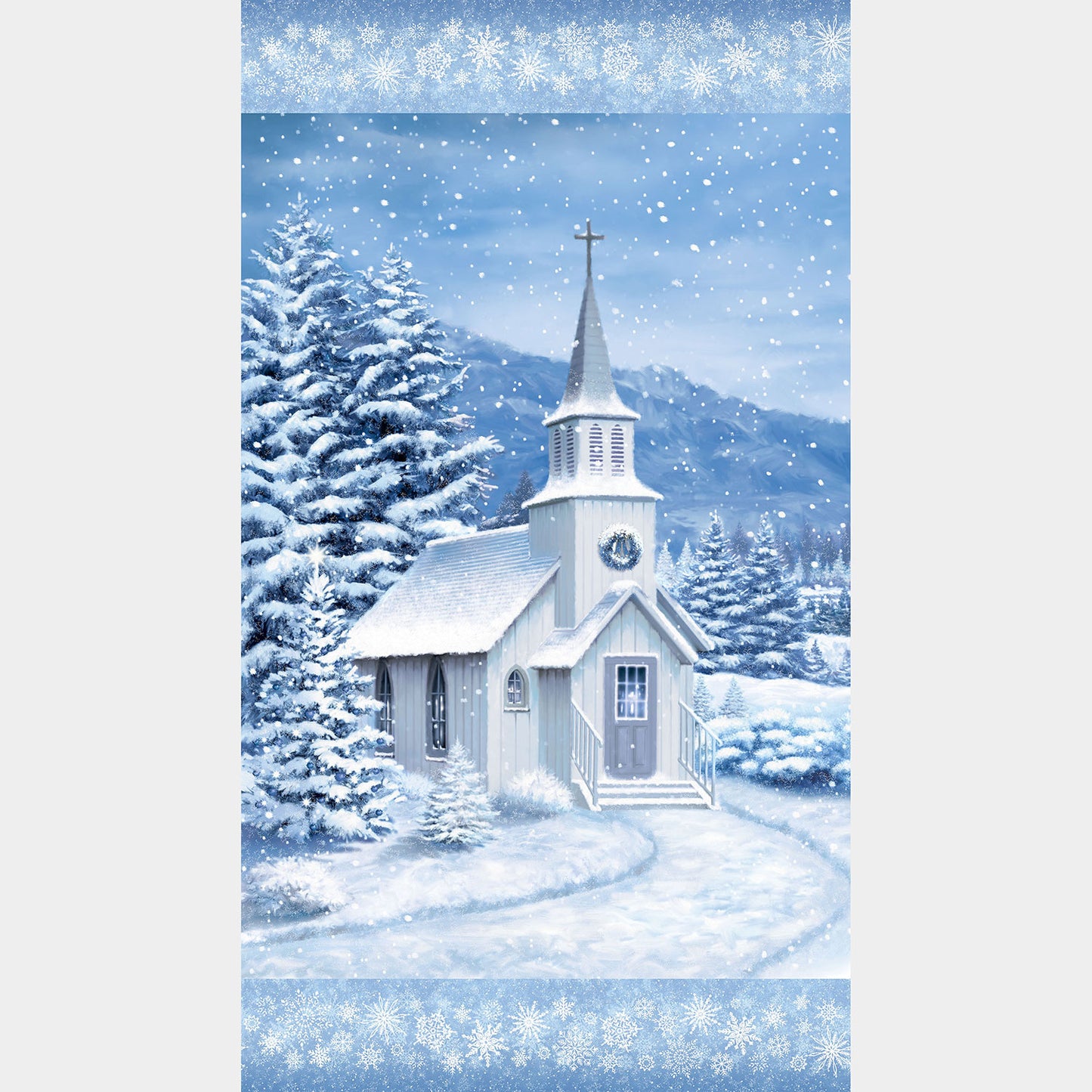 All that Glitters (Northcott) - Church Blue Panel Primary Image