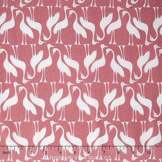 Pond - Cranes Rose Yardage