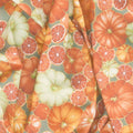 Sweet Pumpkin Spice - Pumpkins Eucalyptus Metallic Yardage