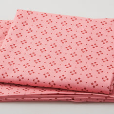 Burgundy & Blush - Foulard Dot Pink 2 Yard Cut