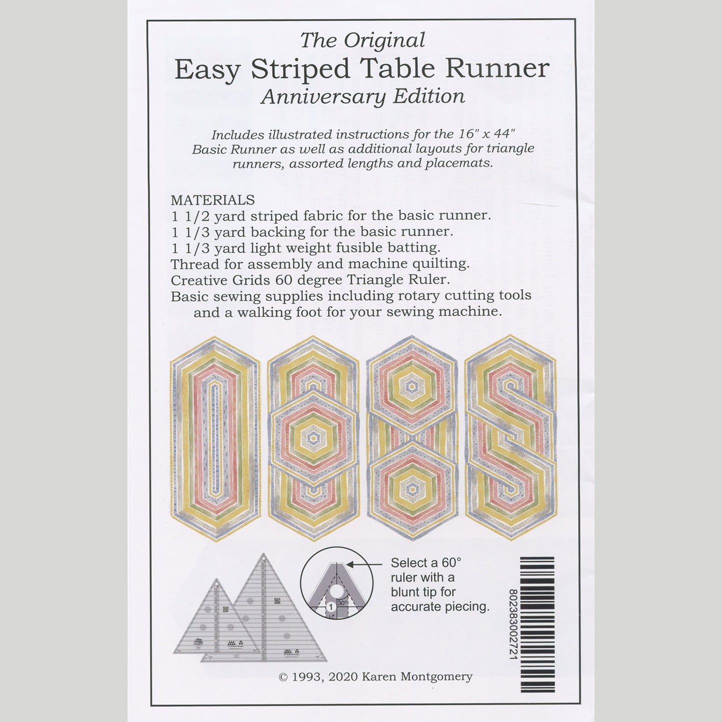 Nordic Gnomes Easy Stripe Table Runner Kit Alternative View #4