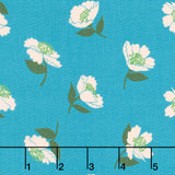 Juicy - Fluttering Dark Turquoise Yardage