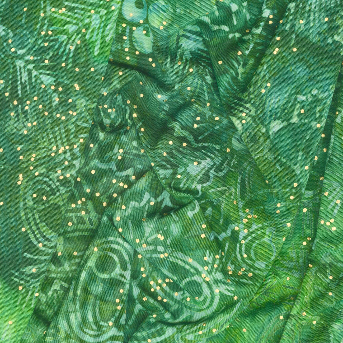 Artisan Batiks - Joyful Holidays - Bells Green Yardage Alternative View #1