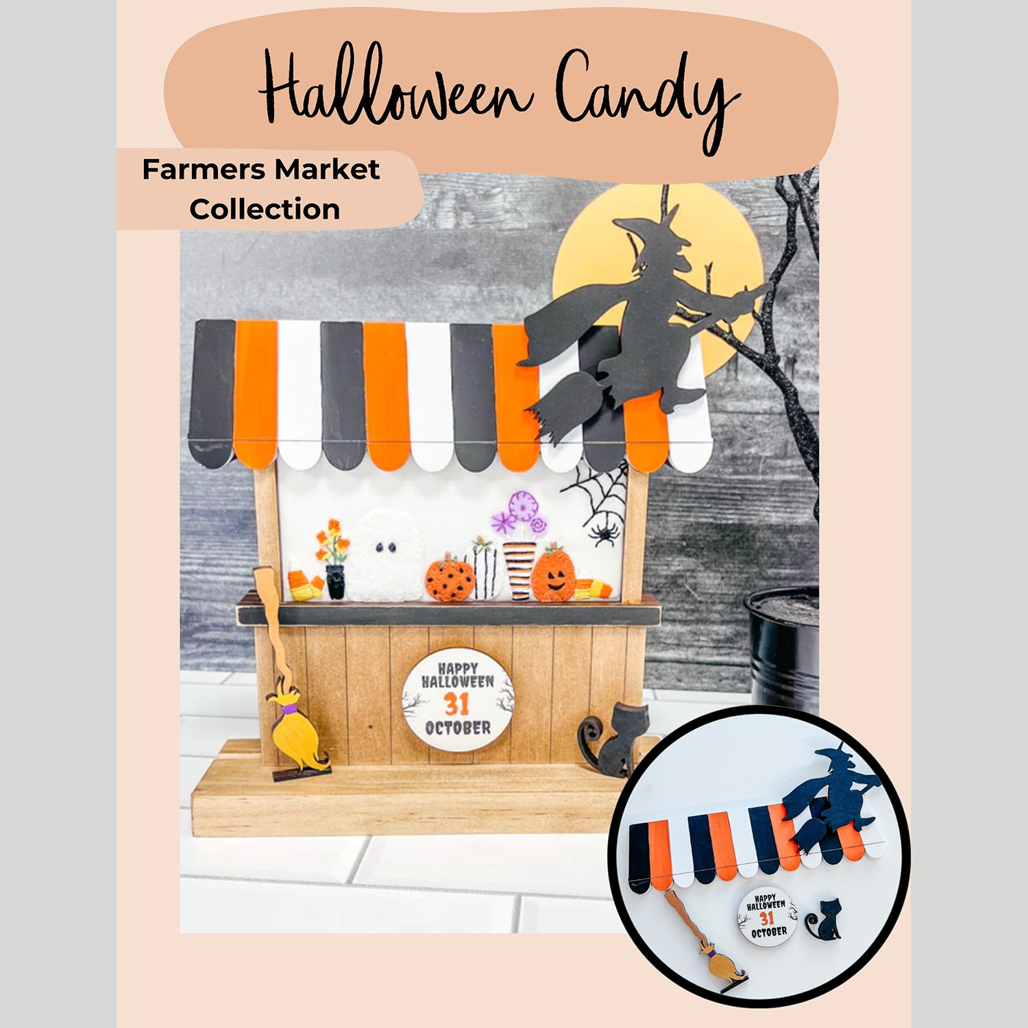 Farmers Market Collection - Halloween Candy Embroidery Kit Primary Image