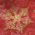 Winter's Grandeur 6 - Holiday Small Flakes Red Metallic Yardage