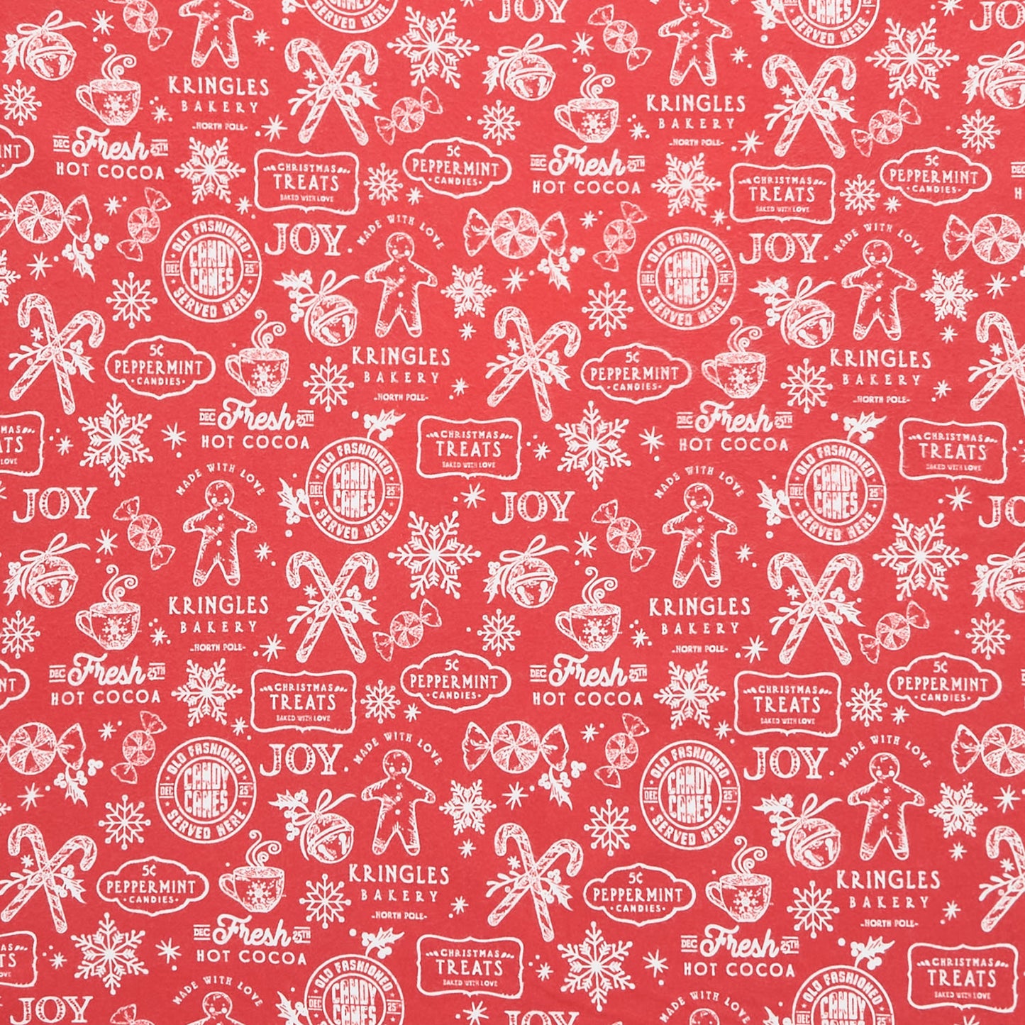 Old Fashioned Christmas (Riley Blake) - Treats Red Yardage Primary Image